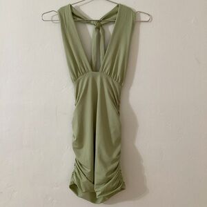 💚SHEIN Light Green Backless Dress